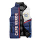 Custom Cape Verde Football Sleeveless Puffer Jacket Unique Style