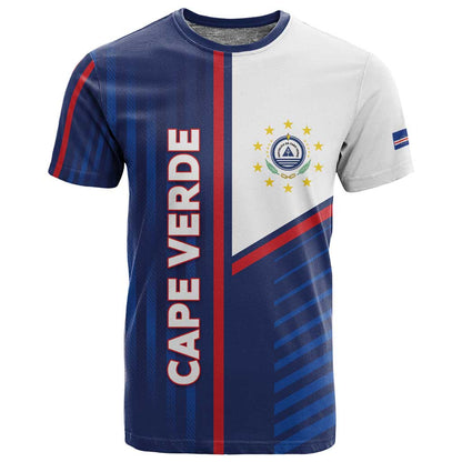 Custom Cape Verde Football T shirt Unique Style - African Pride