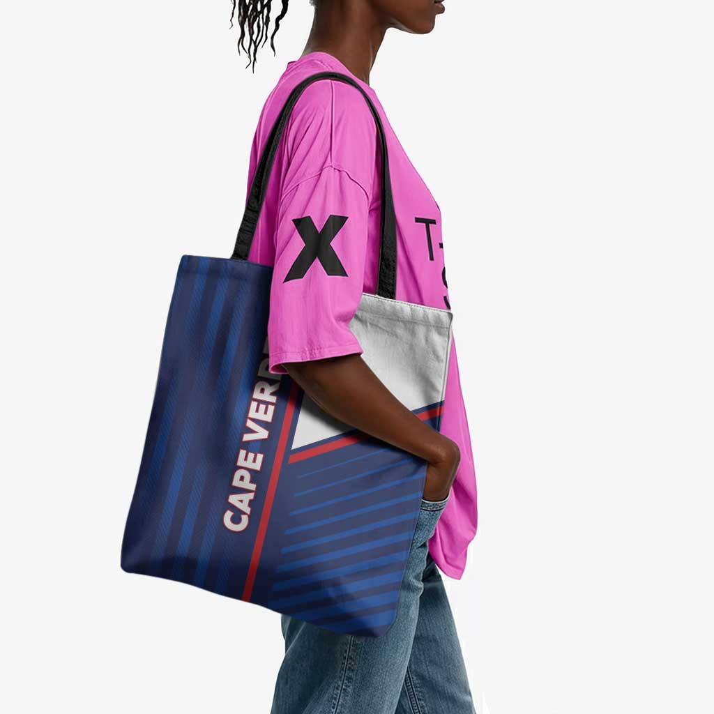 Cape Verde Football Tote Bag Unique Style