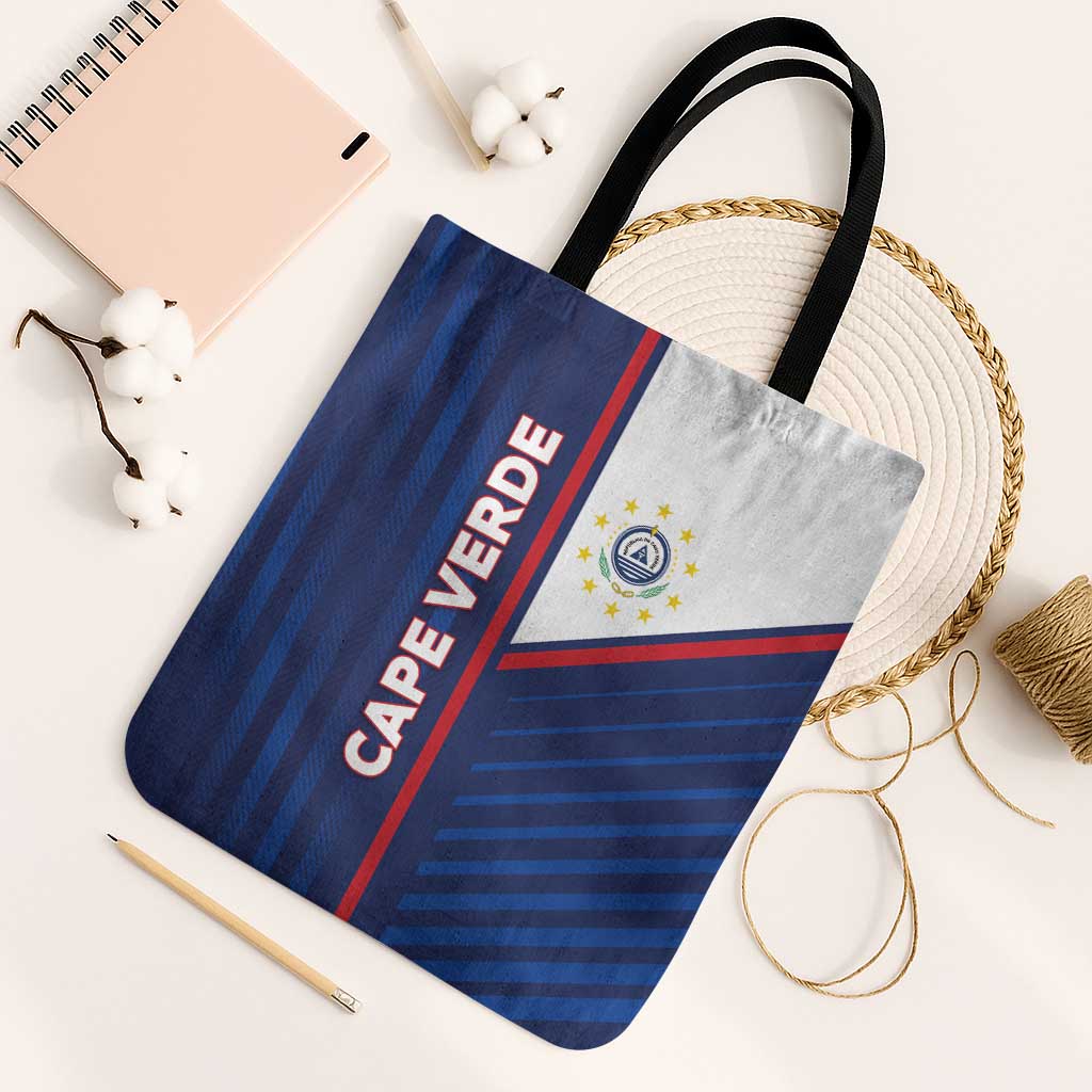 Cape Verde Football Tote Bag Unique Style