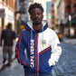 Custom Cape Verde Football Zip Hoodie Unique Style - African Pride