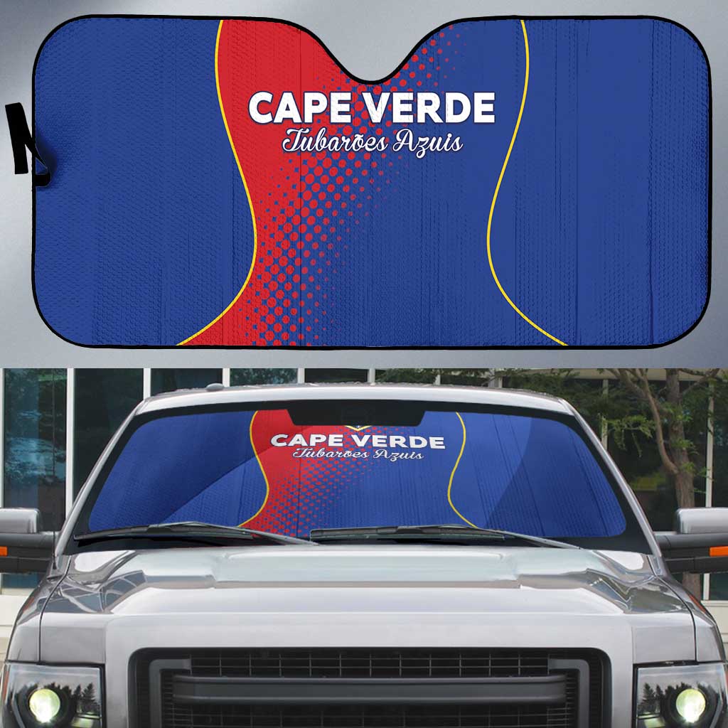 Cape Verde Football Auto Sun Shade Blue Sharks Make History