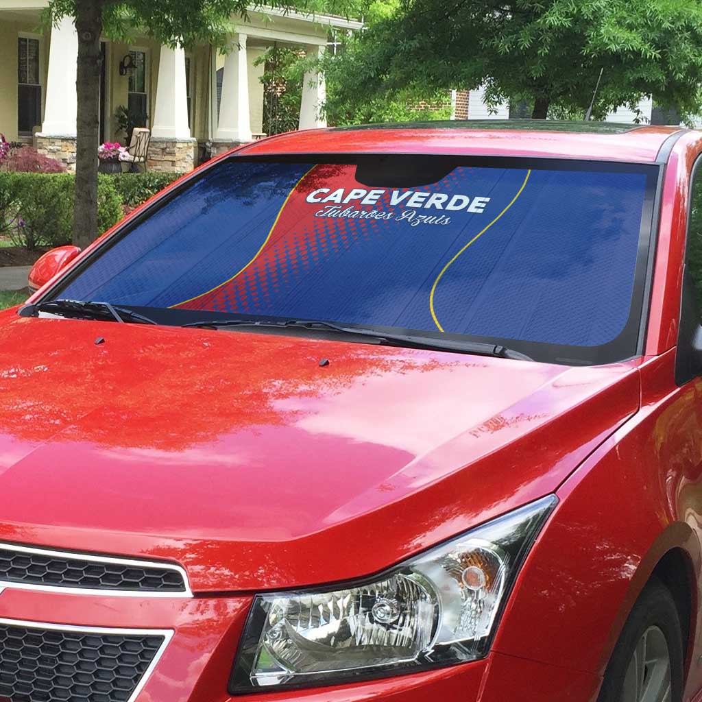 Cape Verde Football Auto Sun Shade Blue Sharks Make History