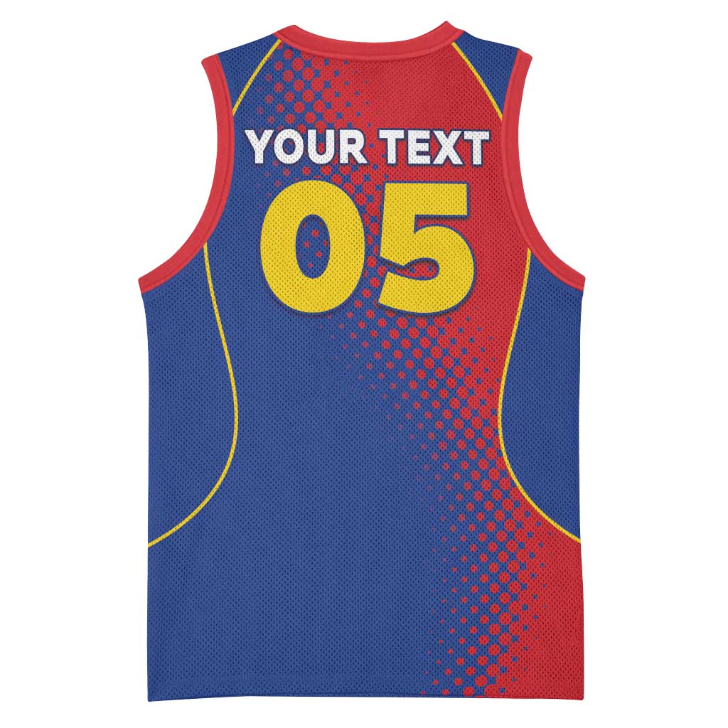 Custom Cape Verde Football Basketball Jersey Blue Sharks Make History LT05