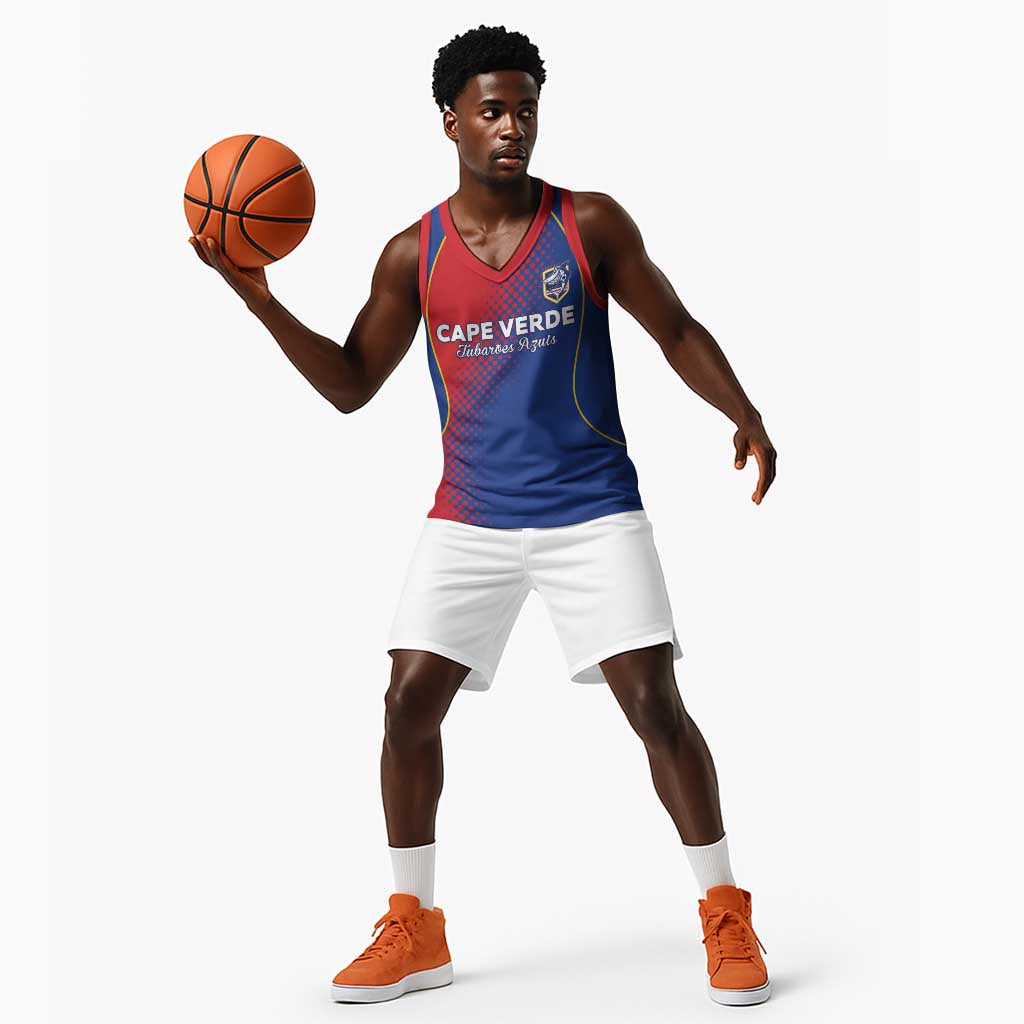 Custom Cape Verde Football Basketball Jersey Blue Sharks Make History LT05