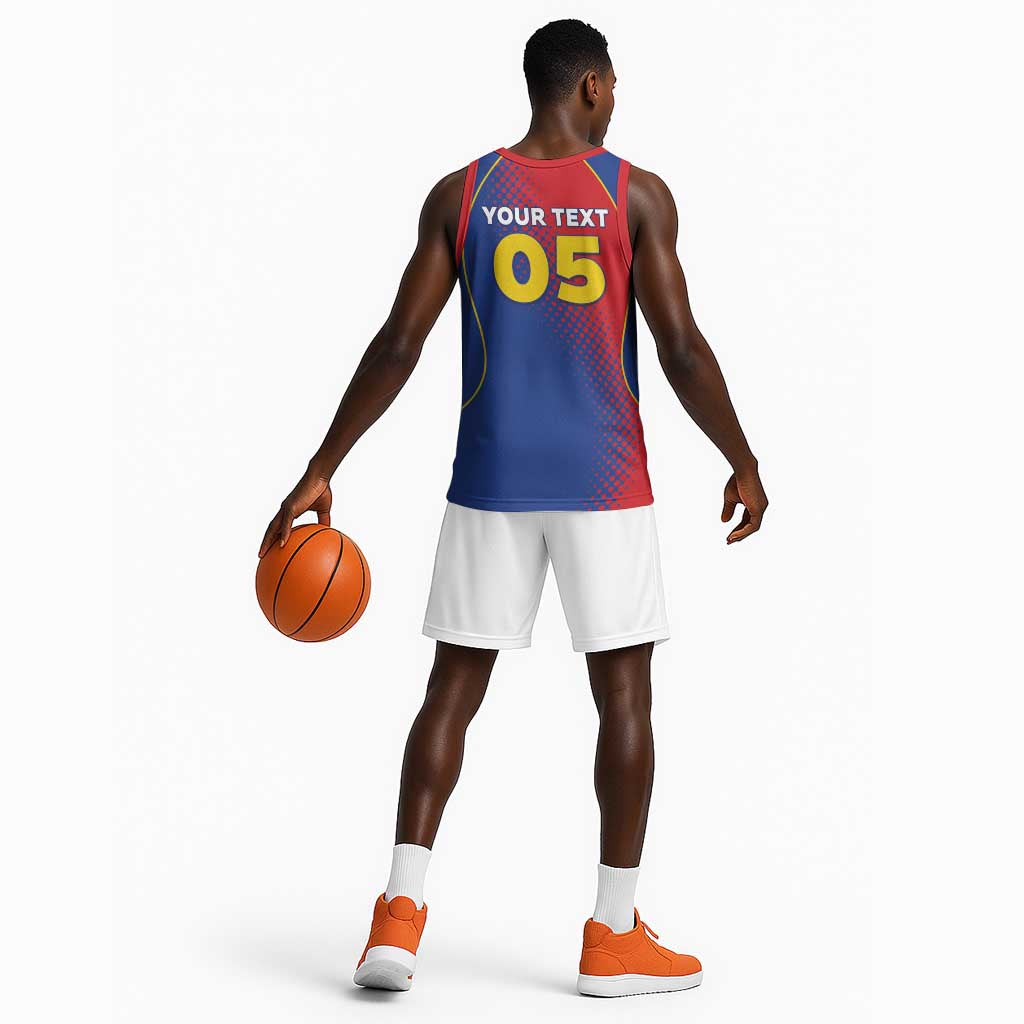 Custom Cape Verde Football Basketball Jersey Blue Sharks Make History LT05