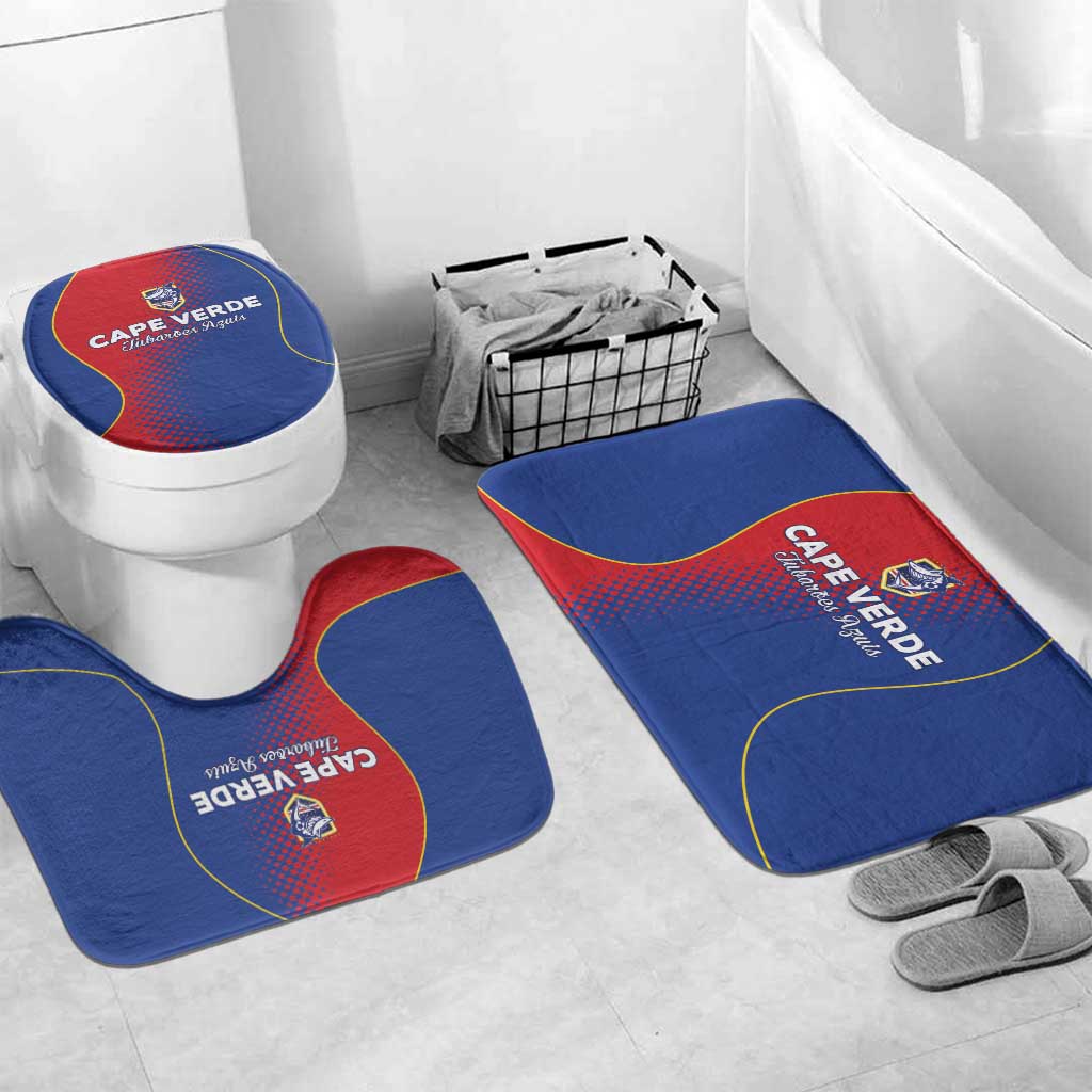 Cape Verde Football Bathroom Set Blue Sharks Make History