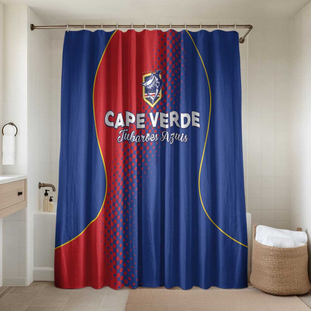 Cape Verde Football Bathroom Set Blue Sharks Make History