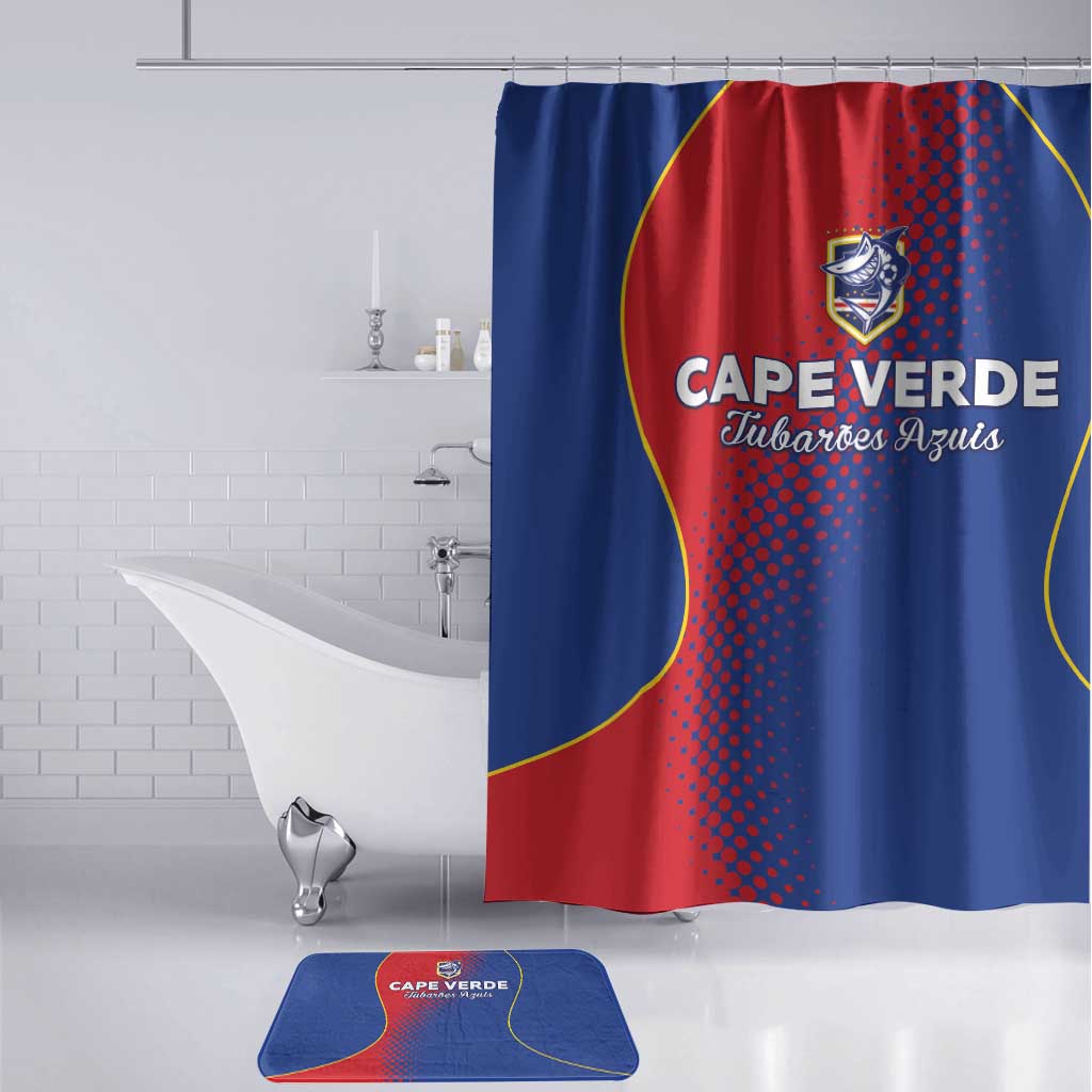 Cape Verde Football Bathroom Set Blue Sharks Make History