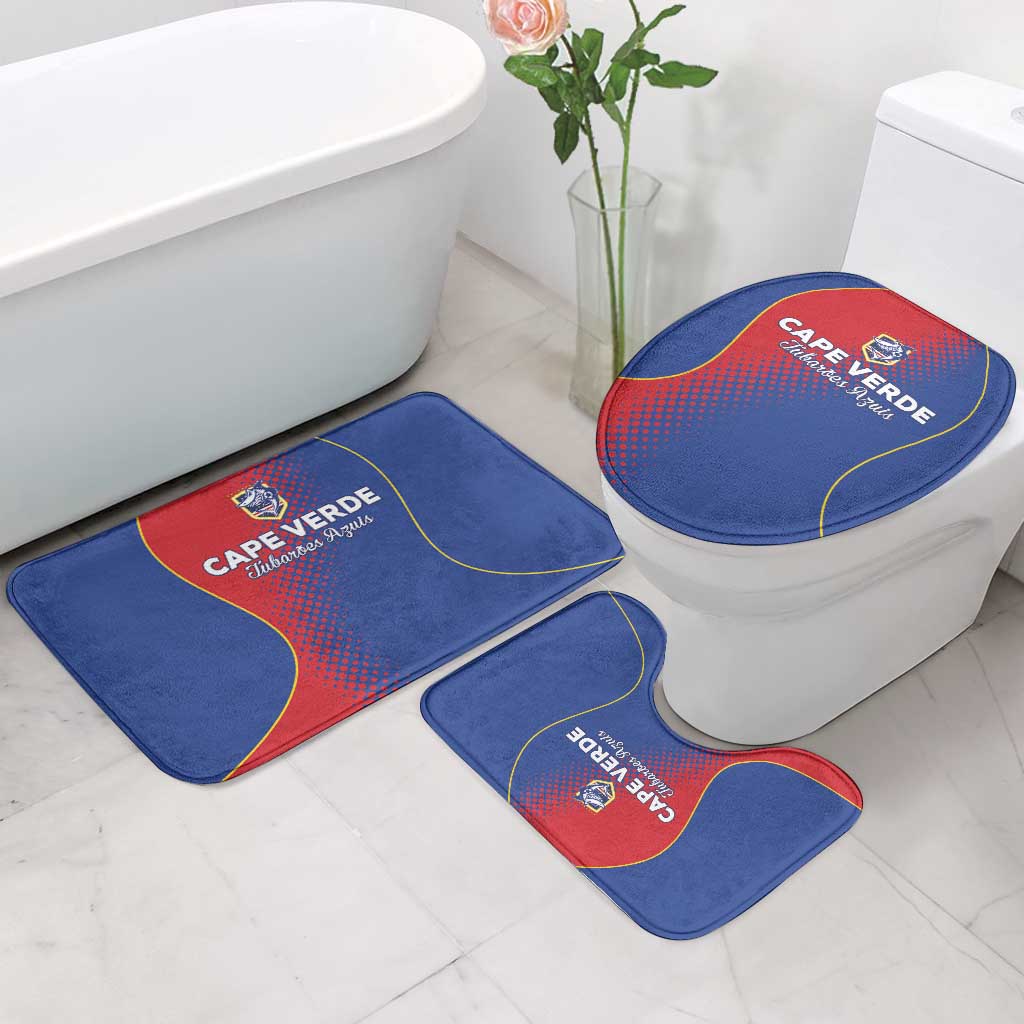Cape Verde Football Bathroom Set Blue Sharks Make History
