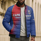 Custom Cape Verde Football Bomber Puffer Jacket Blue Sharks Make History