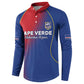 Custom Cape Verde Football Button Sweatshirt Blue Sharks Make History