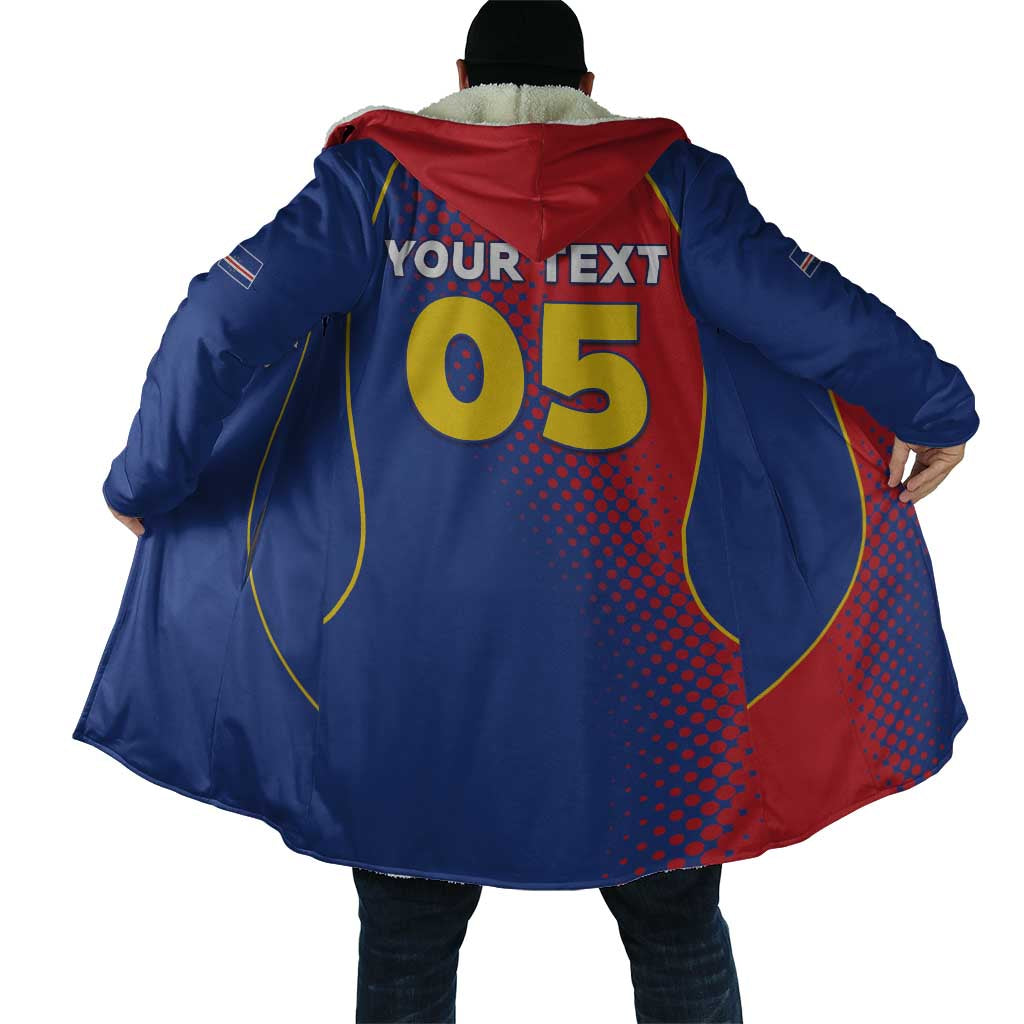 Custom Cape Verde Football Cloak Blue Sharks Make History