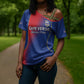 Custom Cape Verde Football Cross Shoulder Shirt Blue Sharks Make History
