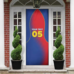 Custom Cape Verde Football Door Cover Blue Sharks Make History