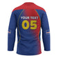 Custom Cape Verde Football Hockey Jersey Blue Sharks Make History