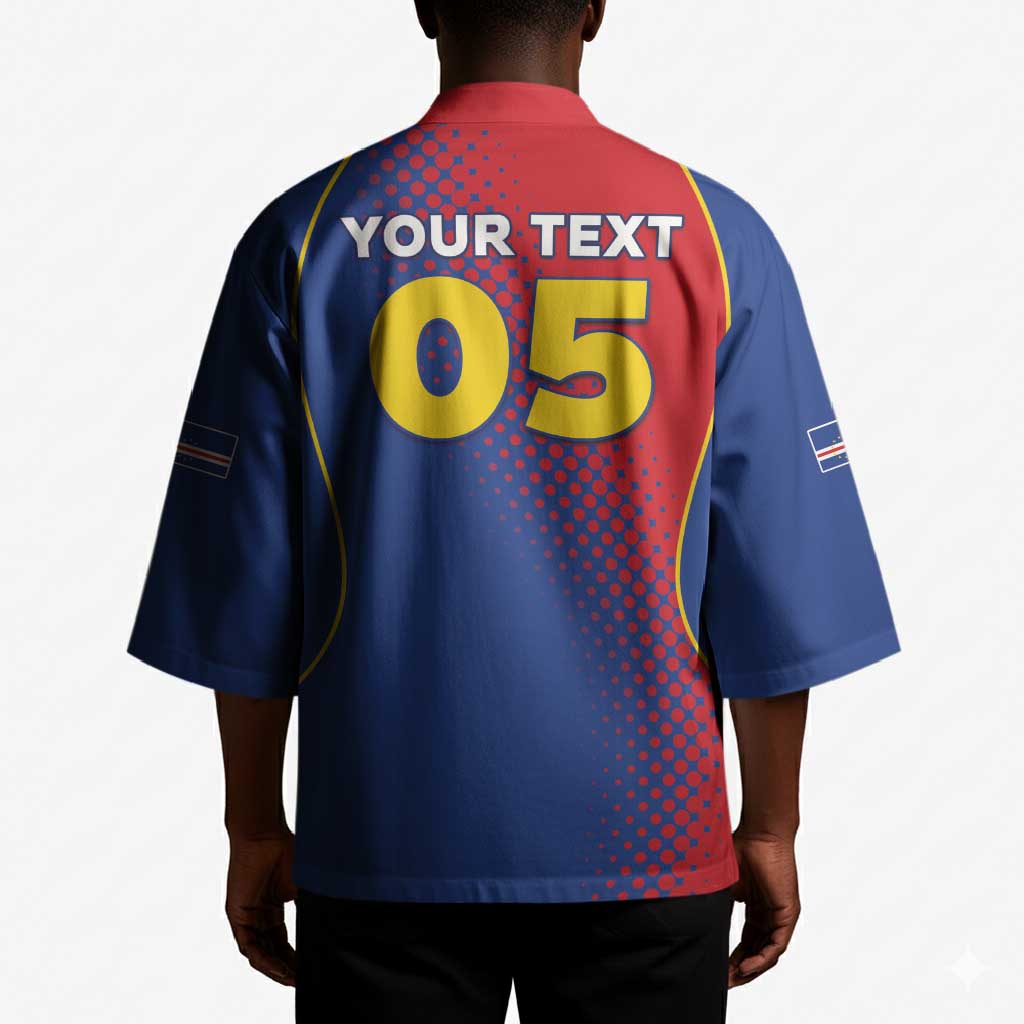 Custom Cape Verde Football Kimono Blue Sharks Make History