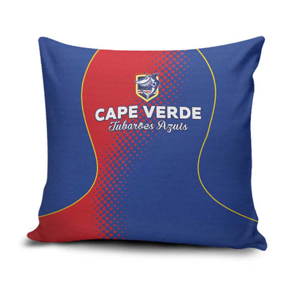 Cape Verde Football Pillow Cover Blue Sharks Make History