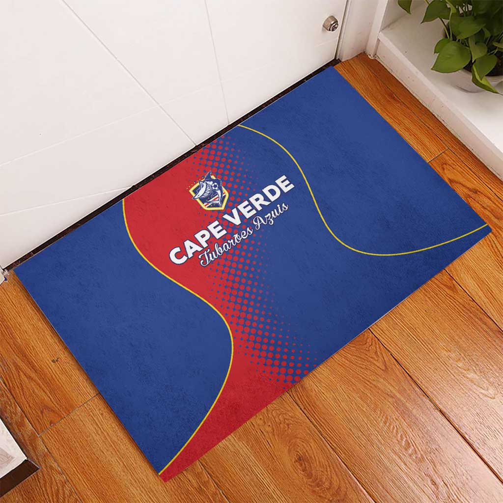 Cape Verde Football Rubber Doormat Blue Sharks Make History - African Pride