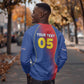 Custom Cape Verde Football Sweatshirt Blue Sharks Make History - African Pride