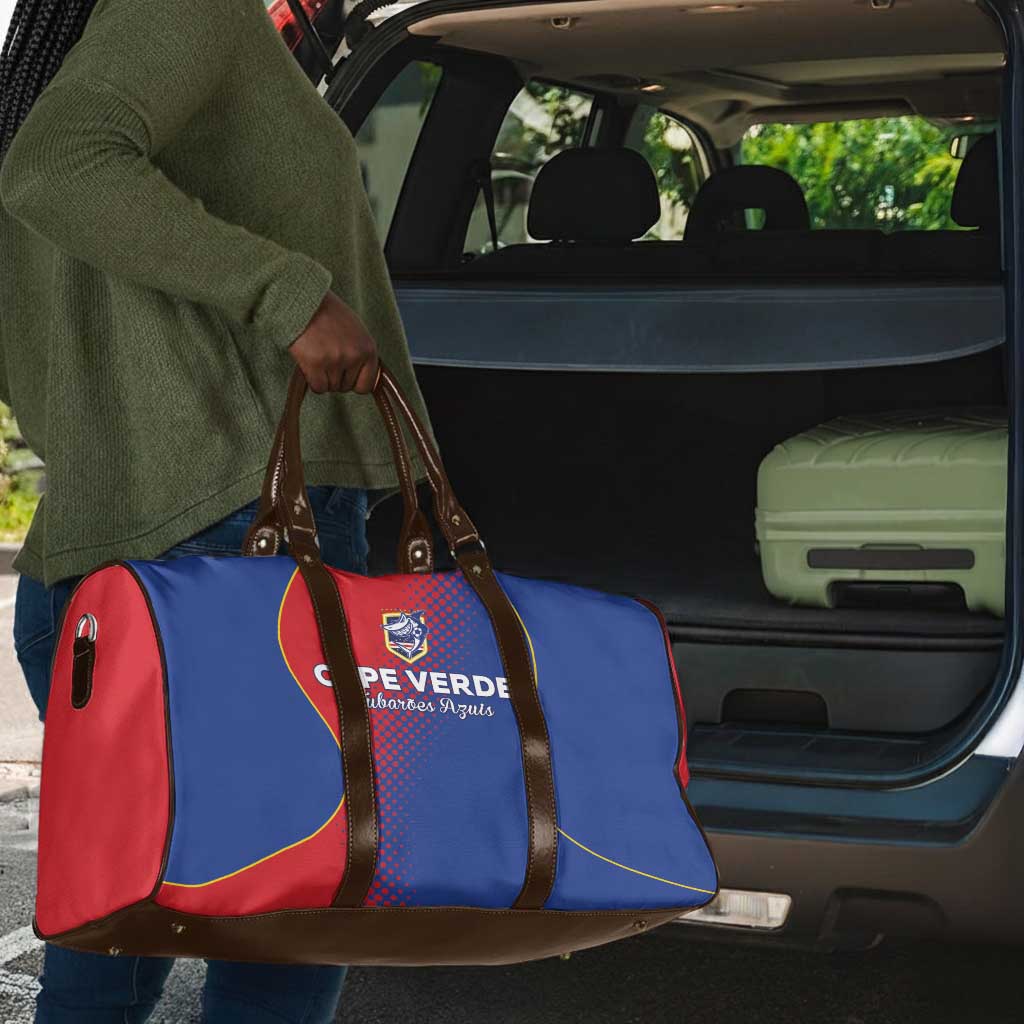 Cape Verde Football Travel Bag Blue Sharks Make History