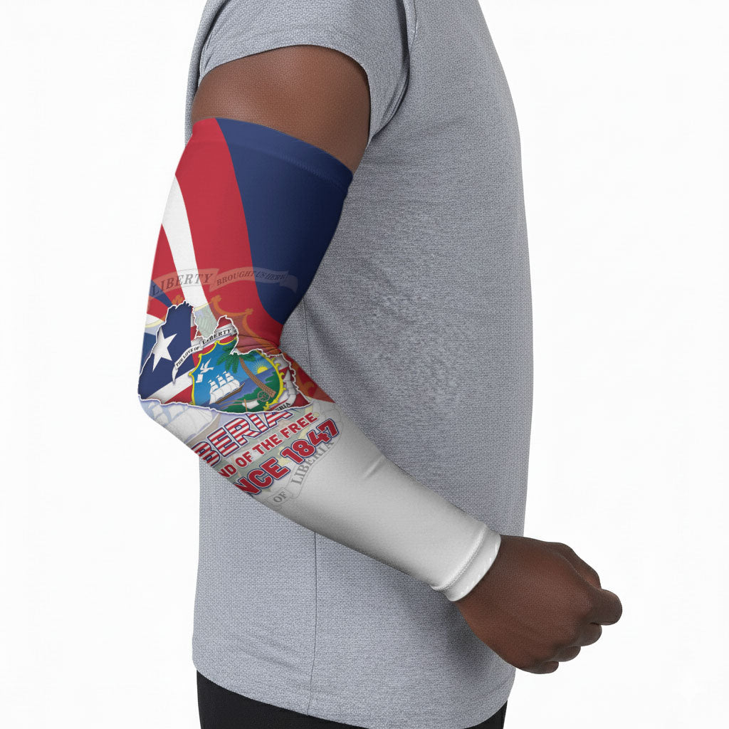 Liberia 1847 Arm Sleeves Happy Independence Day