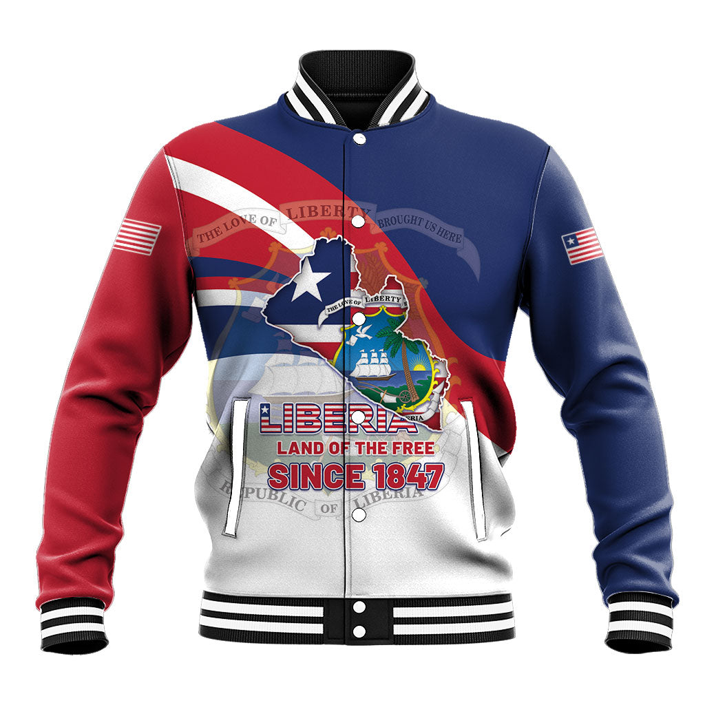 Liberia 1847 Baseball Jacket Happy Independence Day