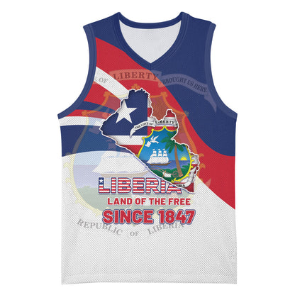 Liberia 1847 Basketball Jersey Happy Independence Day