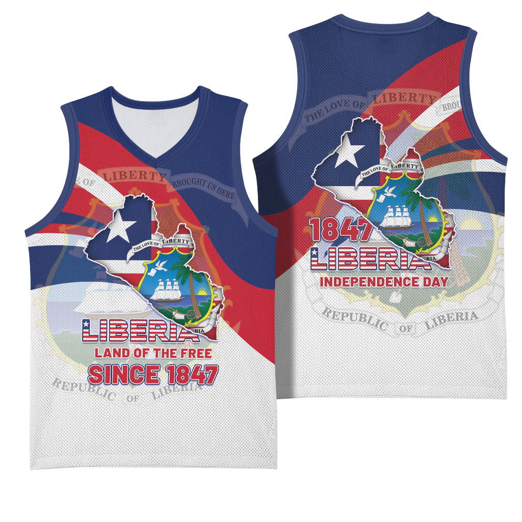 Liberia 1847 Basketball Jersey Happy Independence Day