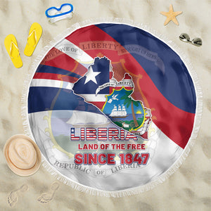 Liberia 1847 Beach Blanket Happy Independence Day