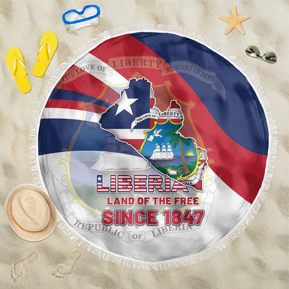 Liberia 1847 Beach Blanket Happy Independence Day