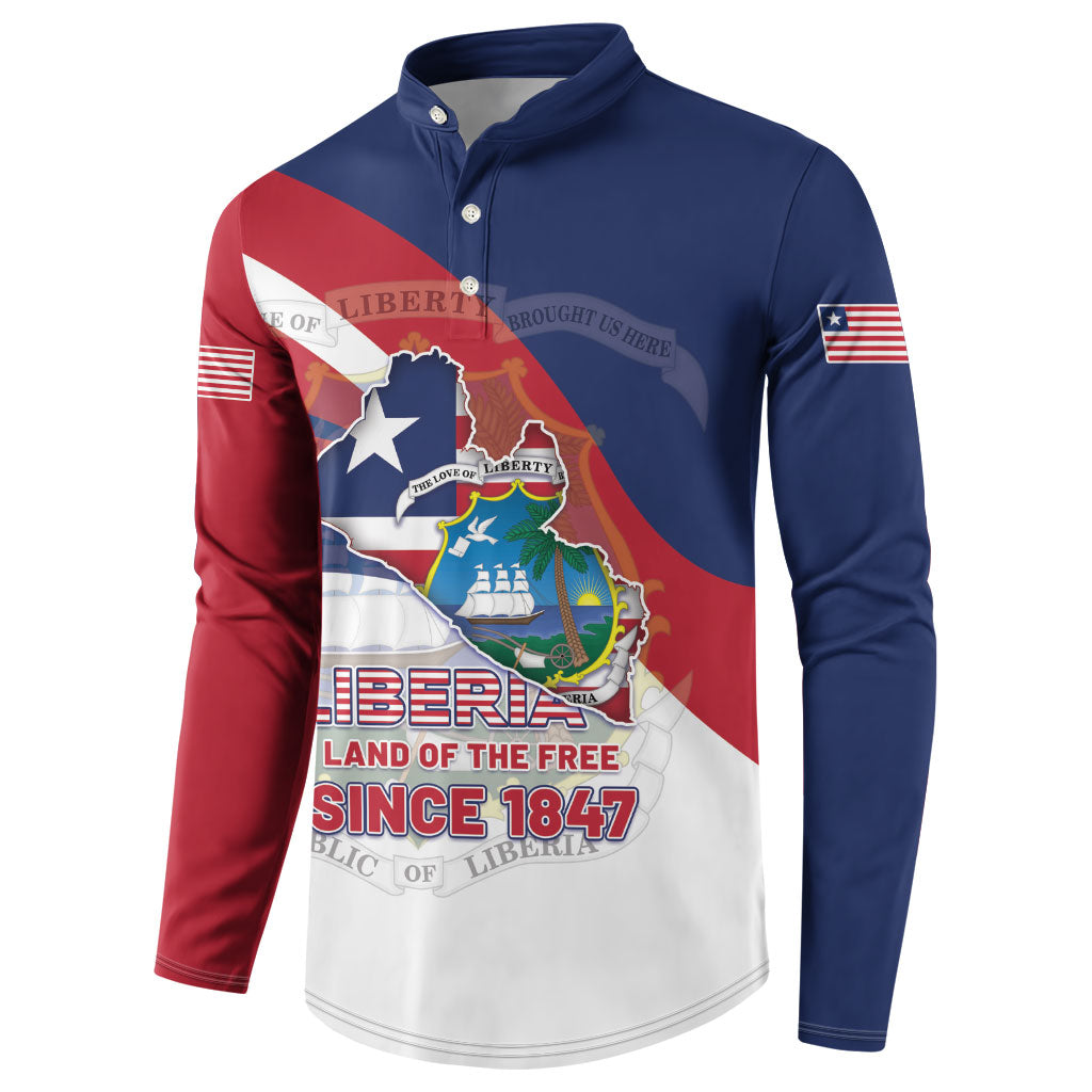 Liberia 1847 Button Sweatshirt Happy Independence Day