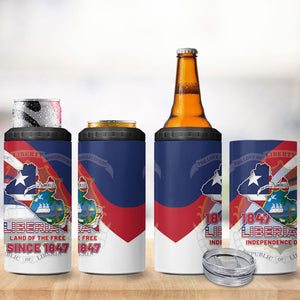 Liberia 1847 4 in 1 Can Cooler Tumbler Happy Independence Day