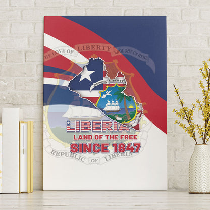 Liberia 1847 Canvas Wall Art Happy Independence Day