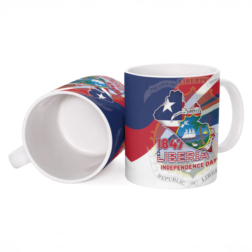 Liberia 1847 Ceramic Mug Happy Independence Day