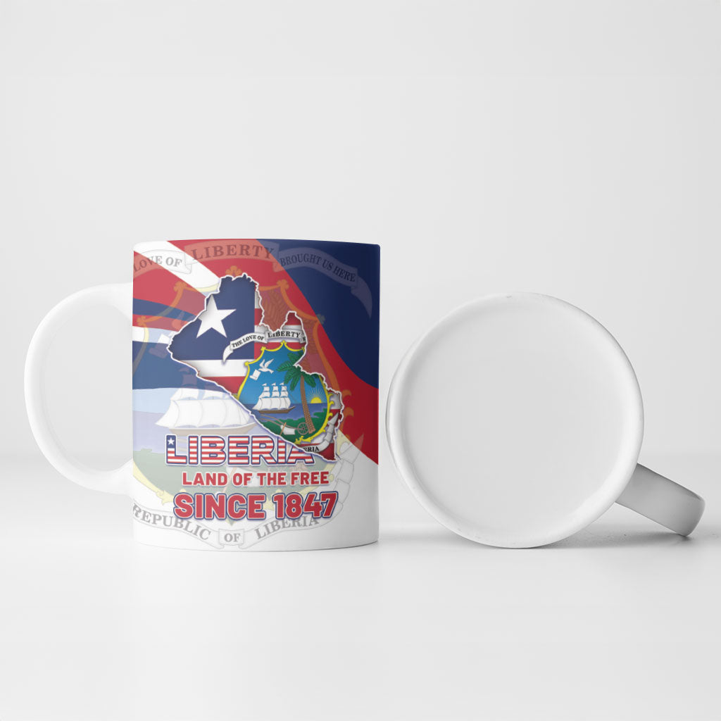 Liberia 1847 Ceramic Mug Happy Independence Day