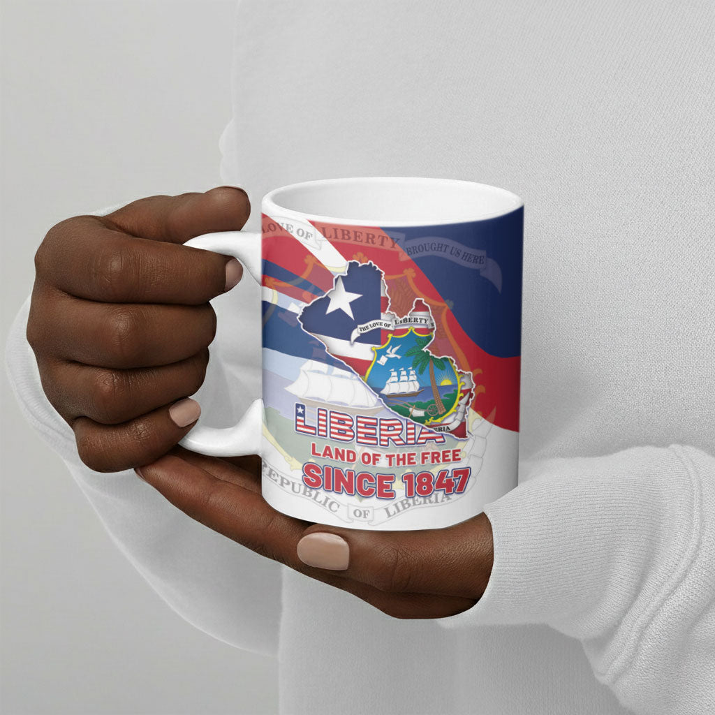 Liberia 1847 Ceramic Mug Happy Independence Day