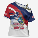 Liberia 1847 Cross Shoulder Shirt Happy Independence Day