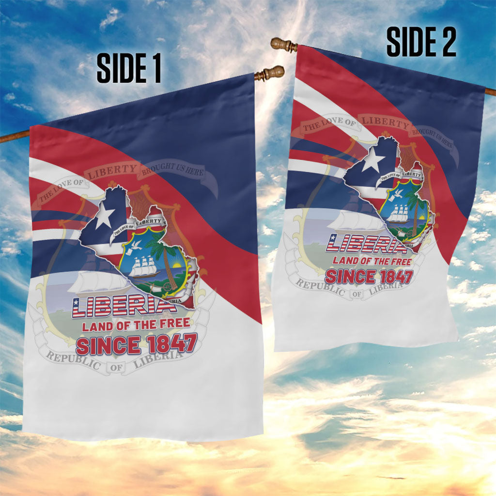 Liberia 1847 Garden Flag Happy Independence Day