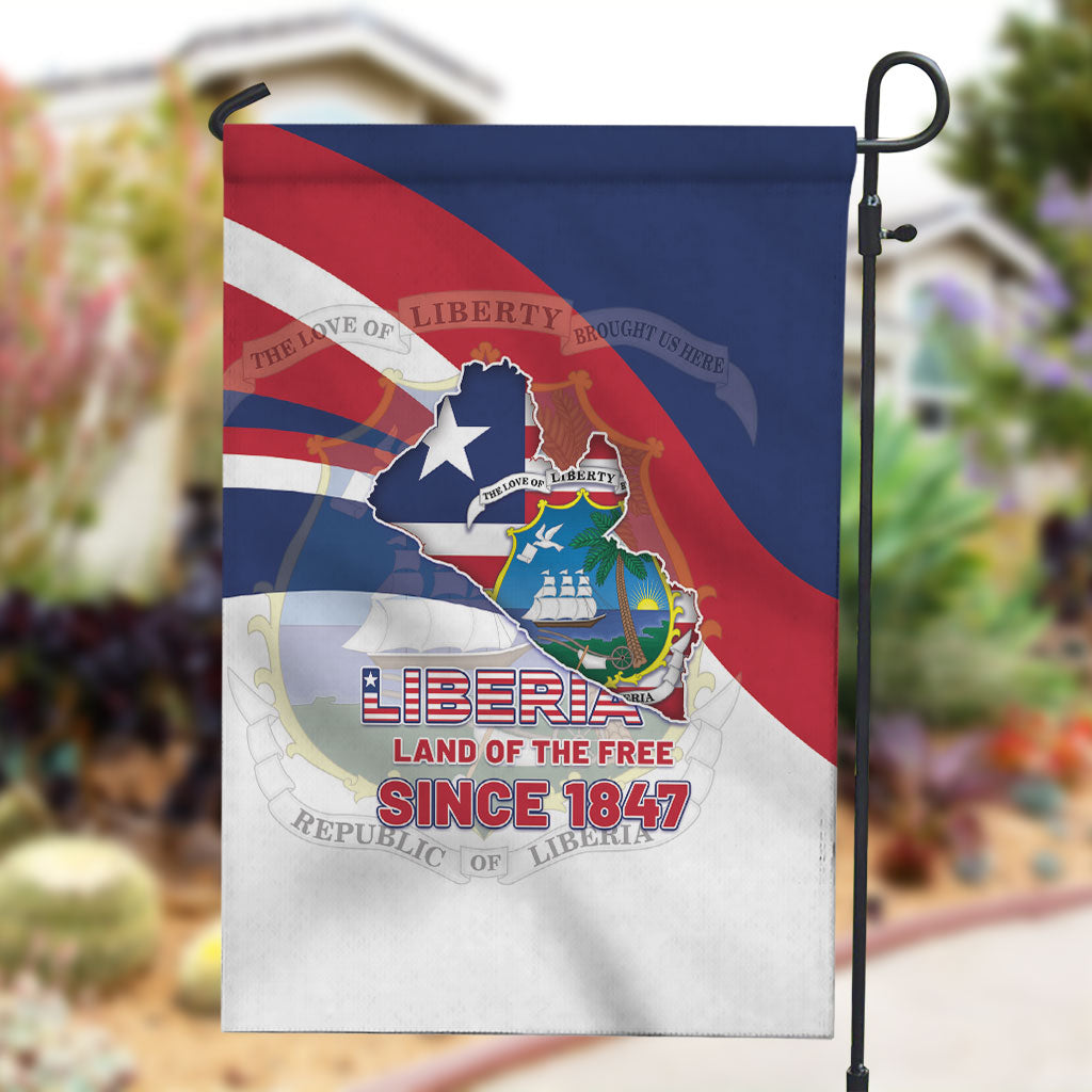 Liberia 1847 Garden Flag Happy Independence Day