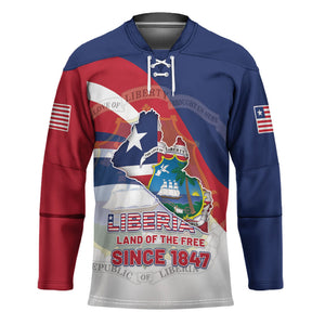 Liberia 1847 Hockey Jersey Happy Independence Day