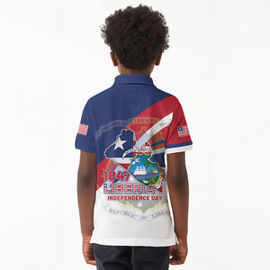 Liberia 1847 Kid Polo Shirt Happy Independence Day