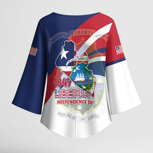 Liberia 1847 Kimono Sleeve Blouse Happy Independence Day
