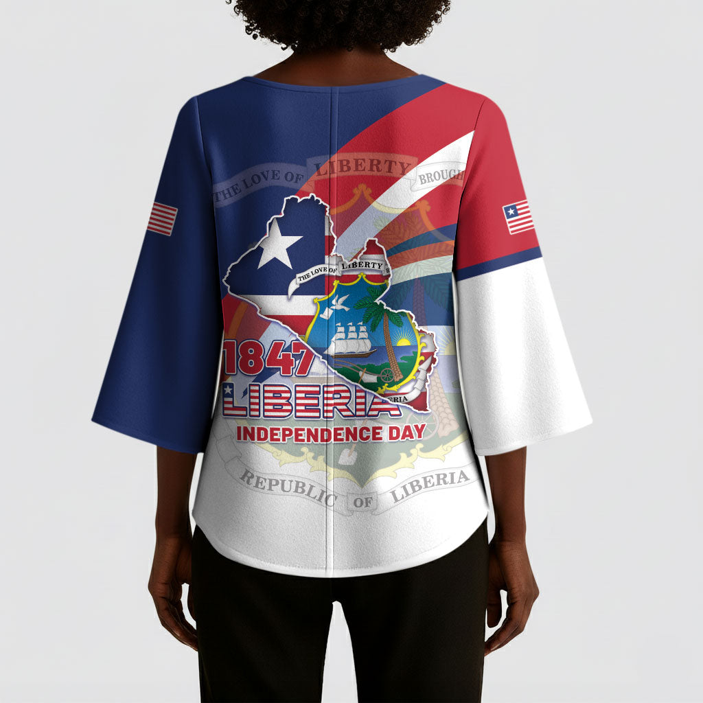 Liberia 1847 Kimono Sleeve Blouse Happy Independence Day