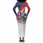 Liberia 1847 Long Sleeve Bodycon Dress Happy Independence Day