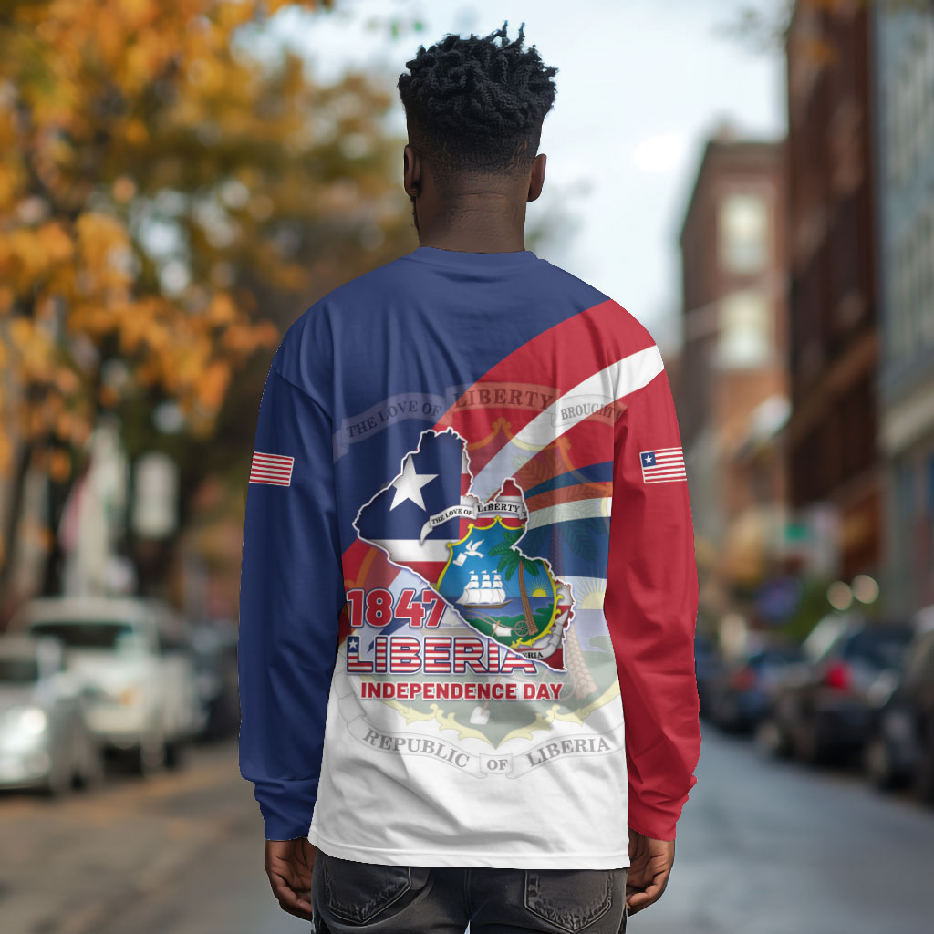 Liberia 1847 Long Sleeve Shirt Happy Independence Day