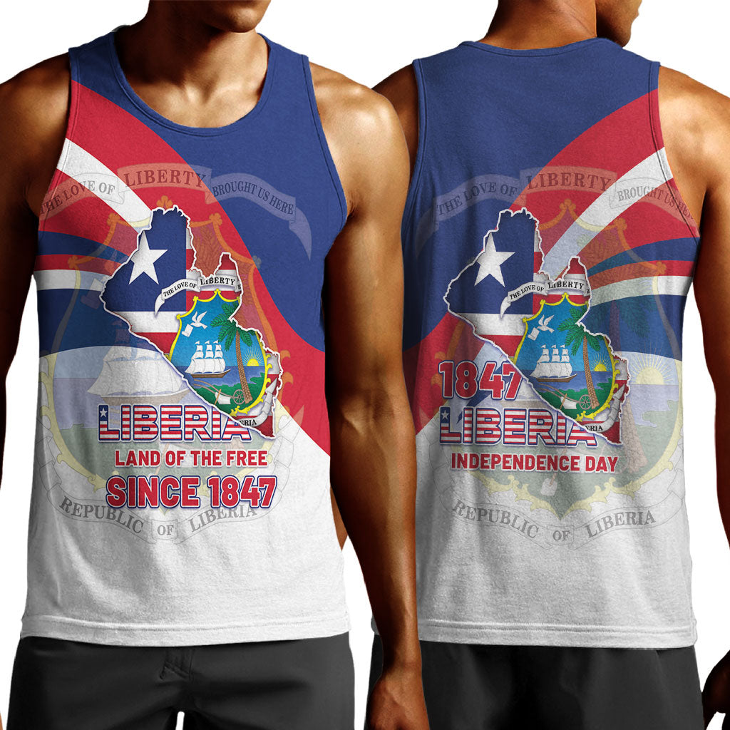 Liberia 1847 Men Tank Top Happy Independence Day