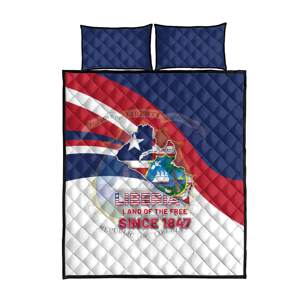 Liberia 1847 Quilt Bed Set Happy Independence Day