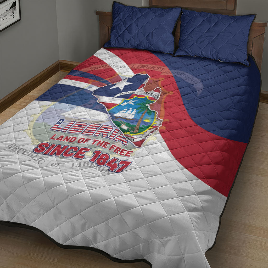 Liberia 1847 Quilt Bed Set Happy Independence Day