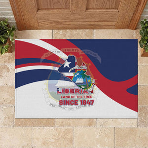 Liberia 1847 Rubber Doormat Happy Independence Day
